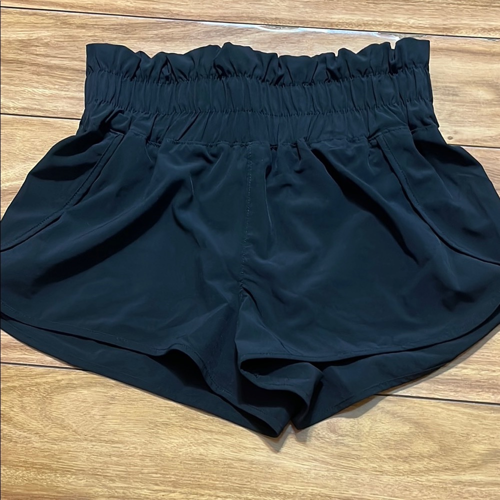 Vanilla Star Black High Waist Shorts